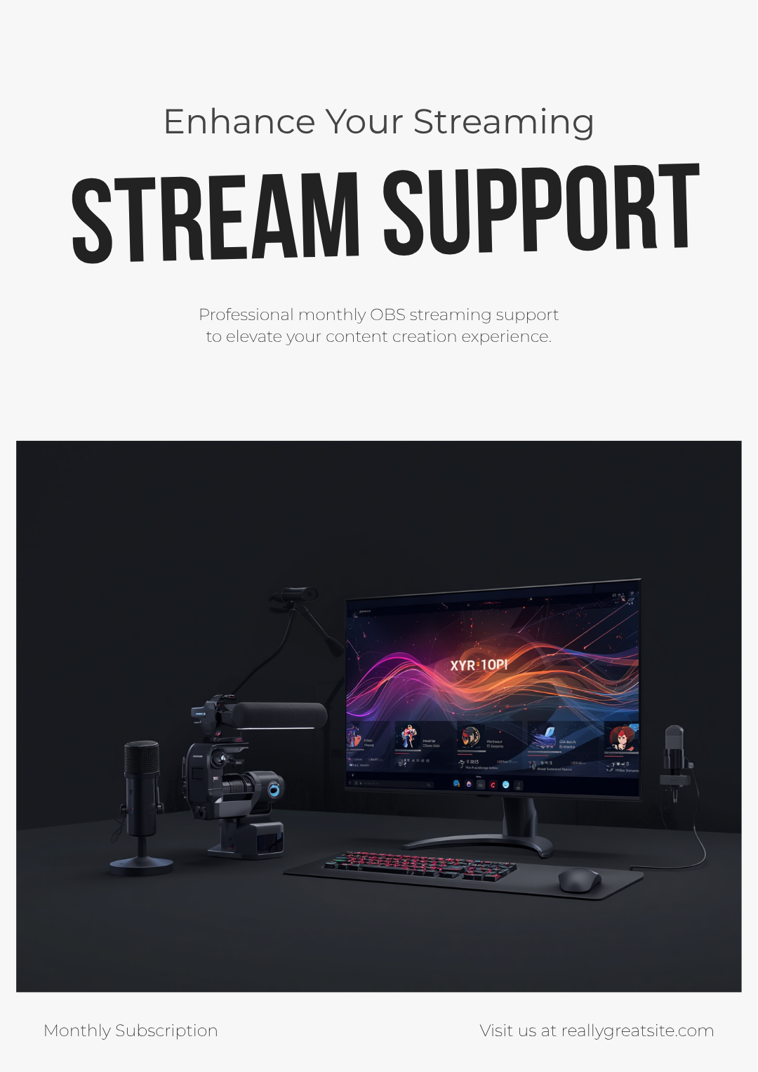 Monthly OBS stream support retainer for live sellers — Sexton Collects