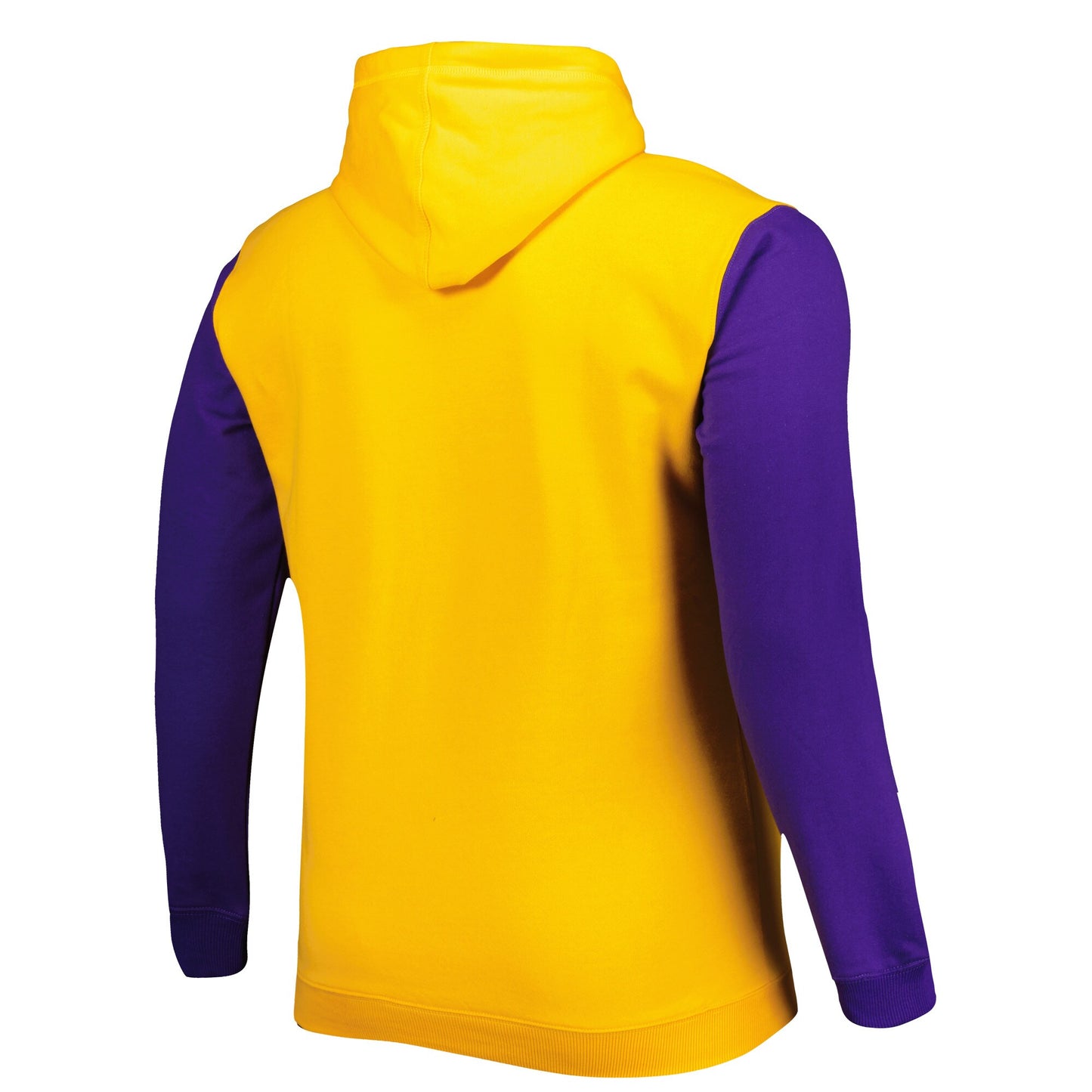 Los Angeles Lakers Fanatics Big & Tall Bold Attack Pullover Hoodie - Gold/Purple - XLT
