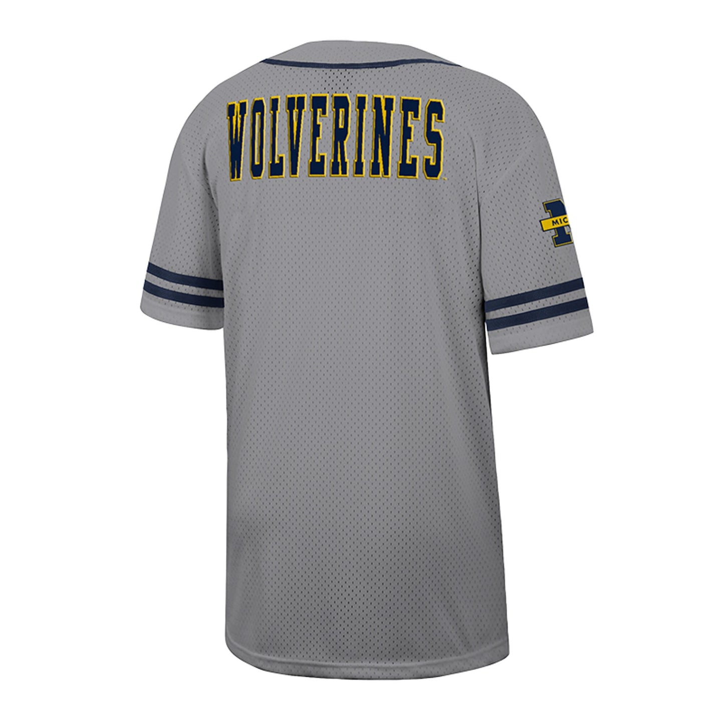 Michigan Wolverines Colosseum Free Spirited Baseball Jersey - Gray - XL