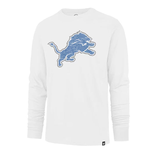 Detroit Lions '47 Premier Franklin Long Sleeve T-Shirt - White - 2XL
