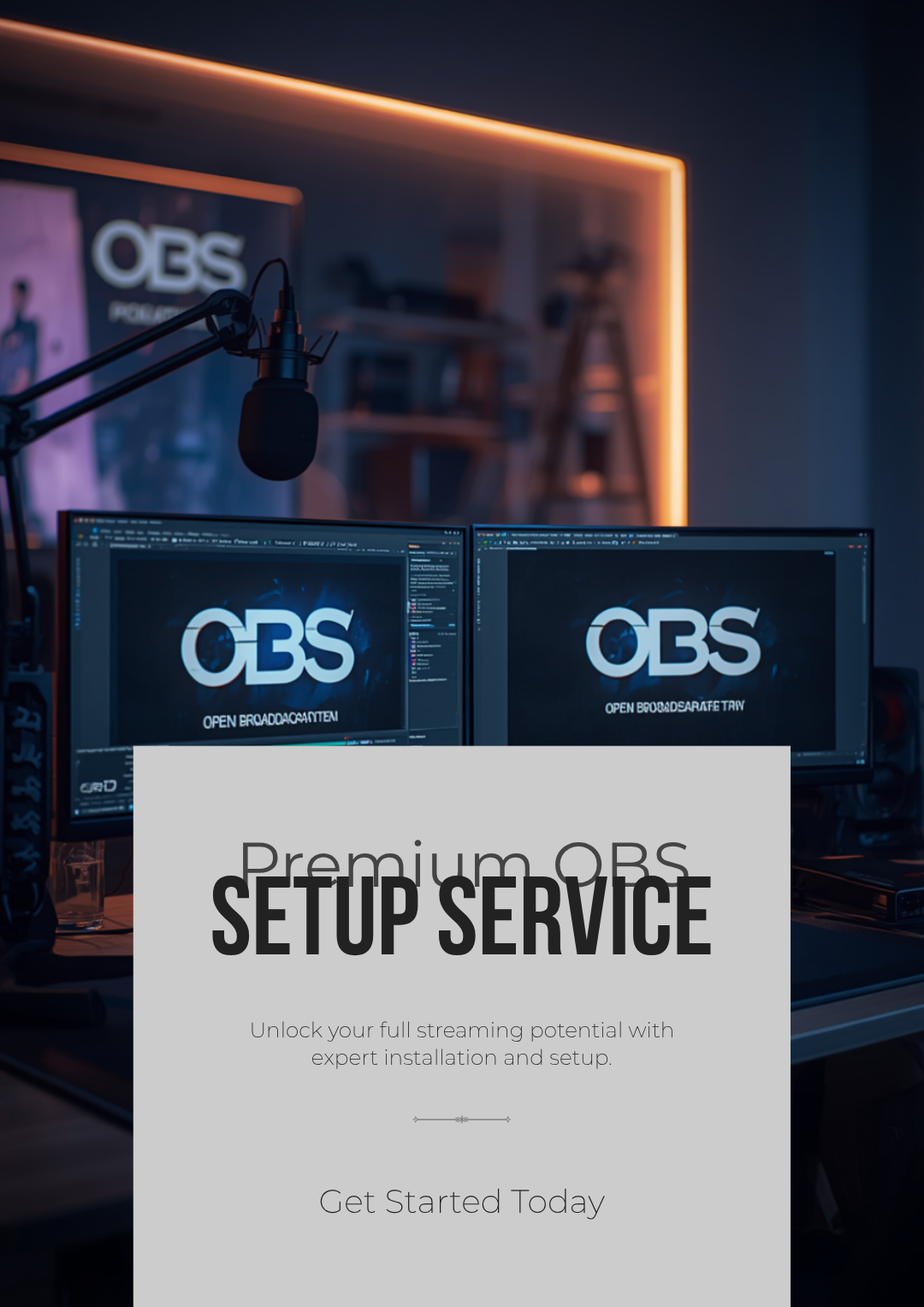 OBS setup and installation service for live card sellers — scene layout, audio, overlays | Sexton Collects