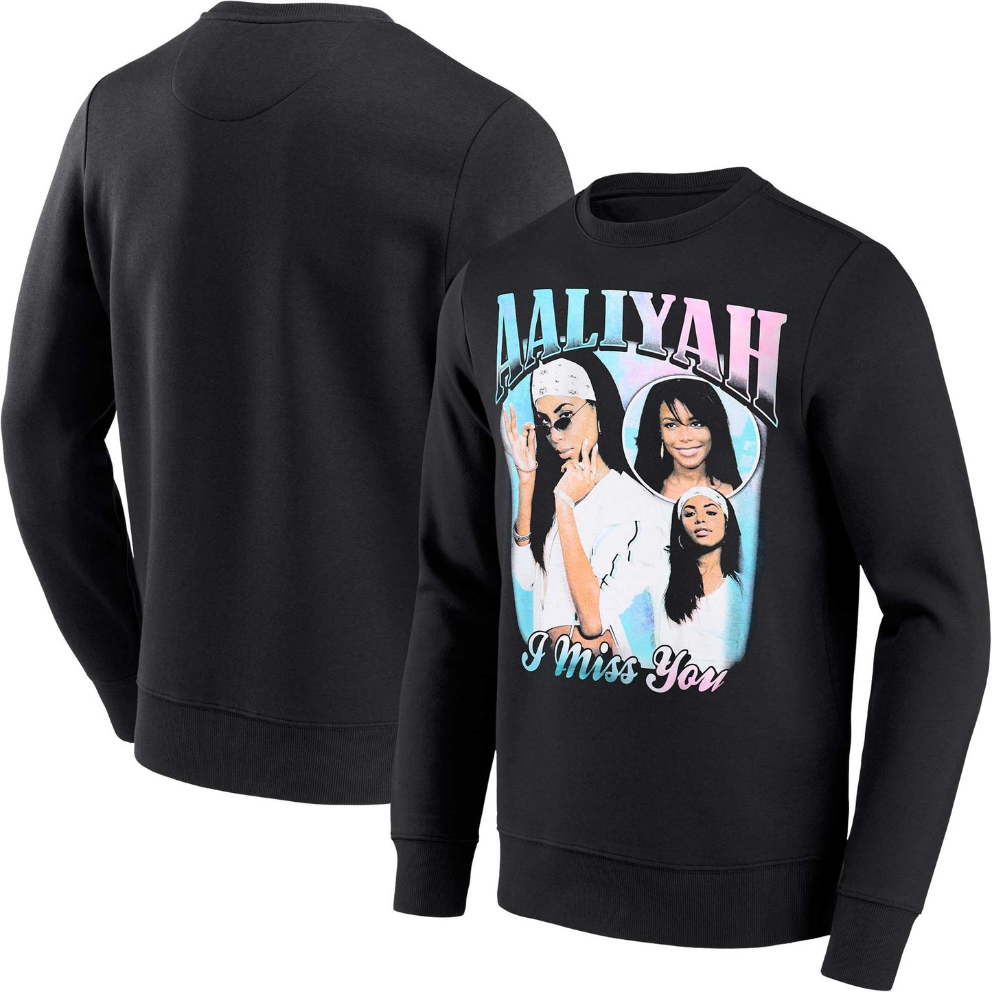 Aaliyah Graphic Pullover Sweatshirt - Black
