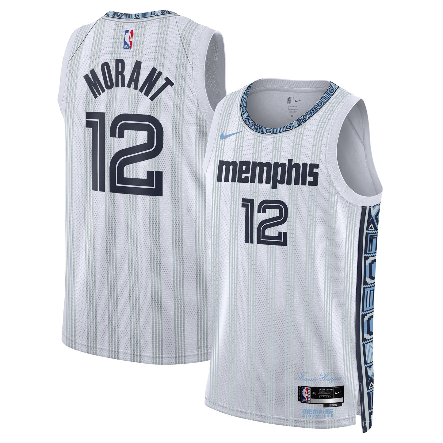 Ja Morant Grizzlies Nike 2025/26 City Edition Swingman Jersey - White - L