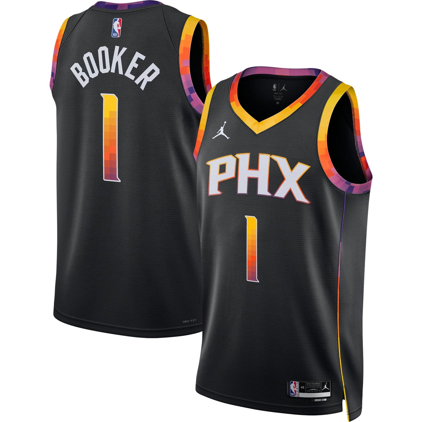 Devin Booker Suns Jordan Brand Swingman Jersey - Statement Edition - Black - S