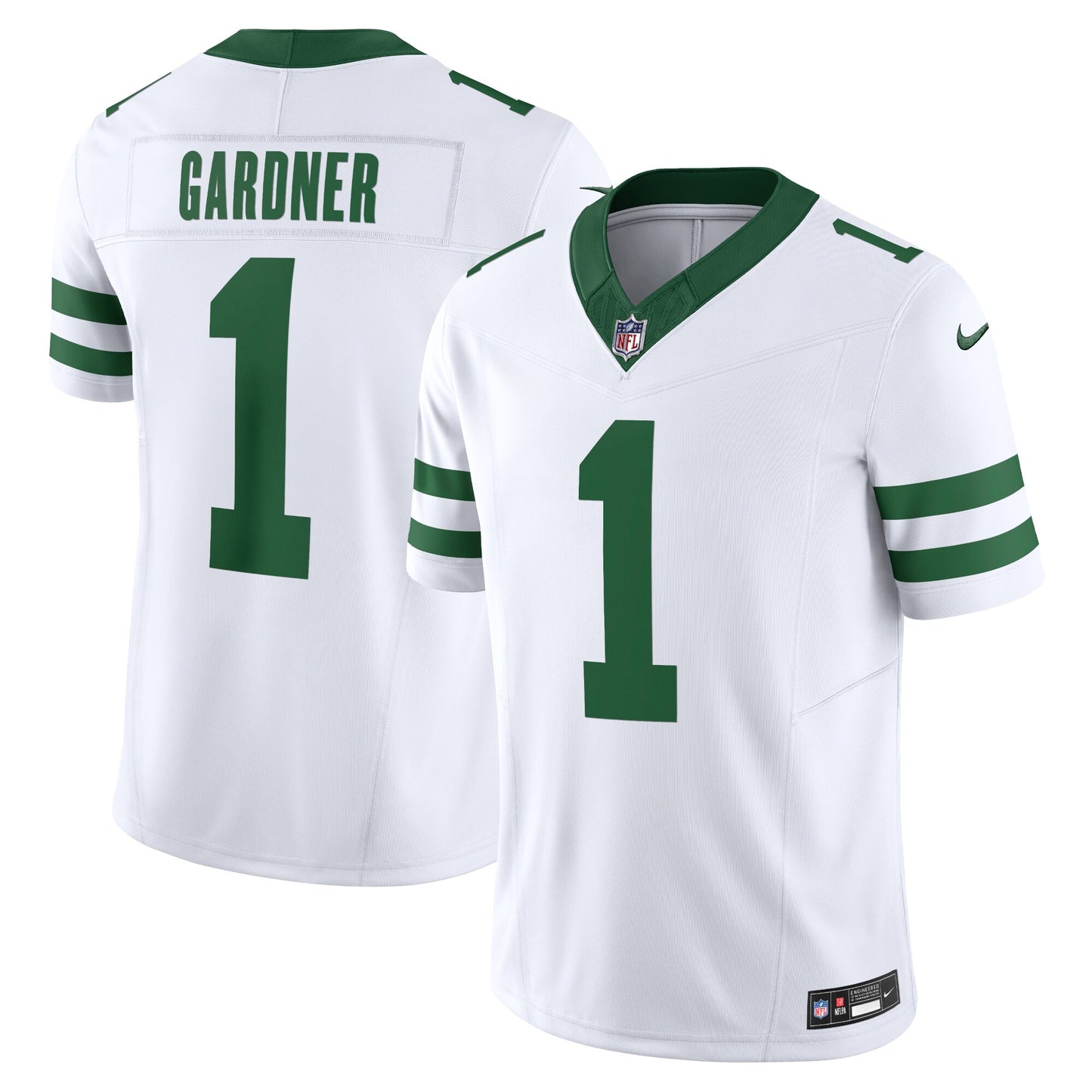 Sauce Gardner Jets Nike Vapor F.U.S.E. Limited Jersey - Legacy White - 2XL