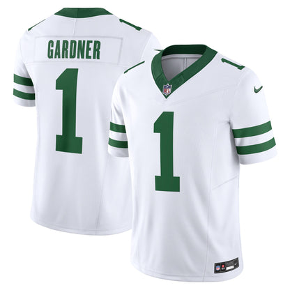 Sauce Gardner Jets Nike Vapor F.U.S.E. Limited Jersey - Legacy White - 2XL