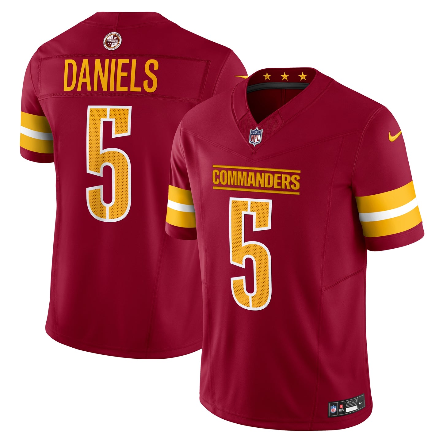 Jayden Daniels Commanders Nike Vapor F.U.S.E. Limited Jersey - Burgundy - XL