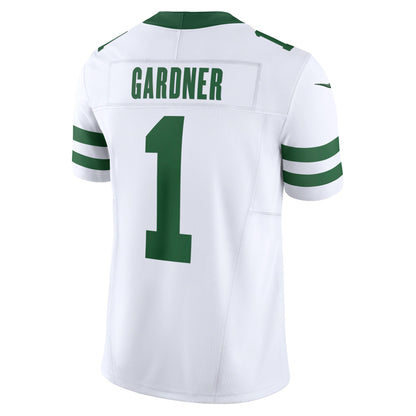 Sauce Gardner Jets Nike Vapor F.U.S.E. Limited Jersey - Legacy White - 2XL