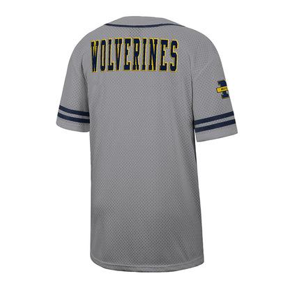 Michigan Wolverines Colosseum Free Spirited Baseball Jersey - Gray - XL