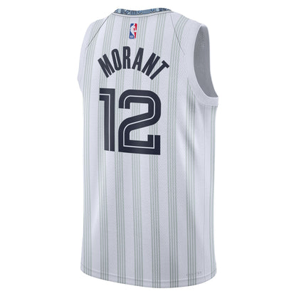 Ja Morant Grizzlies Nike 2025/26 City Edition Swingman Jersey - White - L