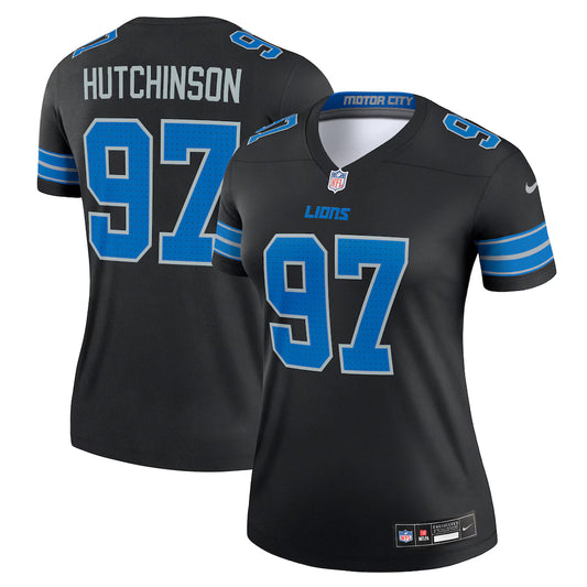 Aidan Hutchinson Detroit Lions Nike Women's Legend Top - Black