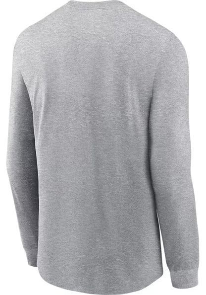 Kansas City Chiefs Nike Super Bowl LVIII Champions Long Sleeve Shirt - Heather Gray