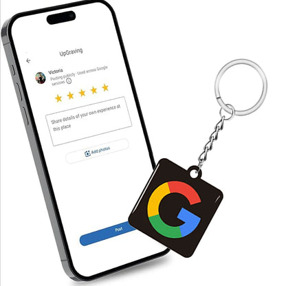 NFC Tap-to-Review Keychain for Small Business & Vendors