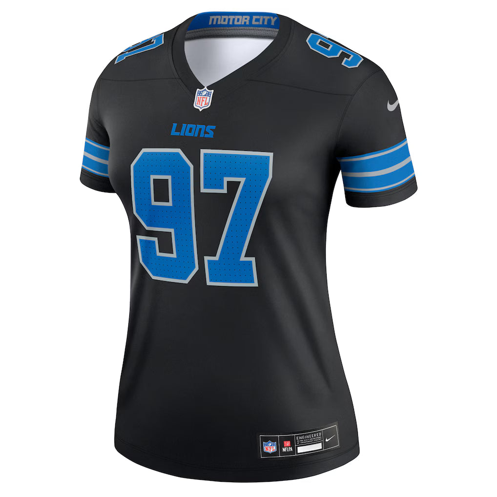 Aidan Hutchinson Detroit Lions Nike Women's Legend Top - Black