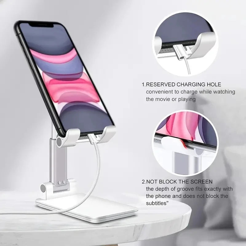 Adjustable Desktop Phone & Tablet Stand for Streaming Setups