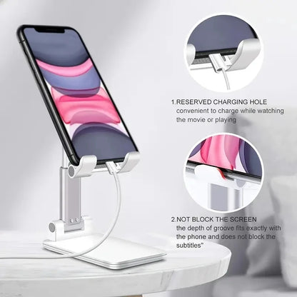 Adjustable Desktop Phone & Tablet Stand for Streaming Setups