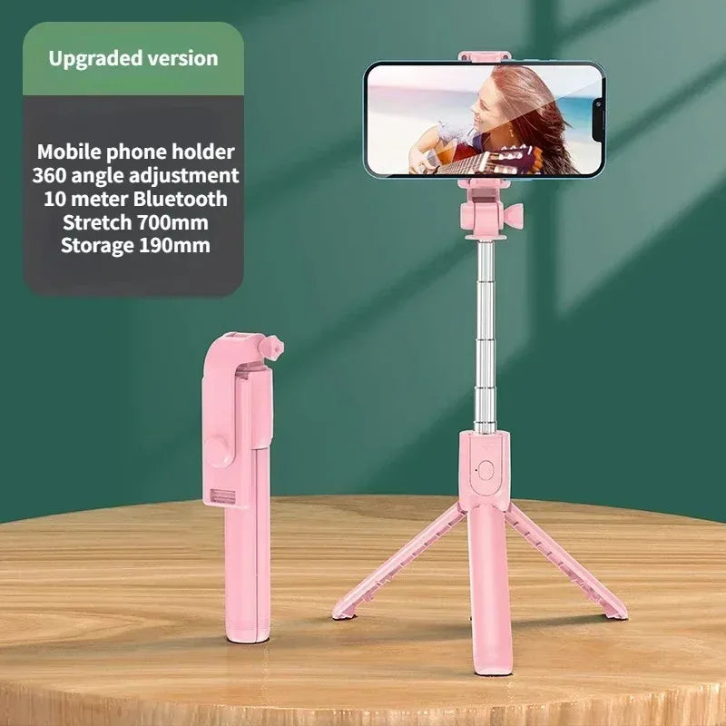 3-in-1 Bluetooth Tripod, Selfie Stick & Ring Light for Streamers
