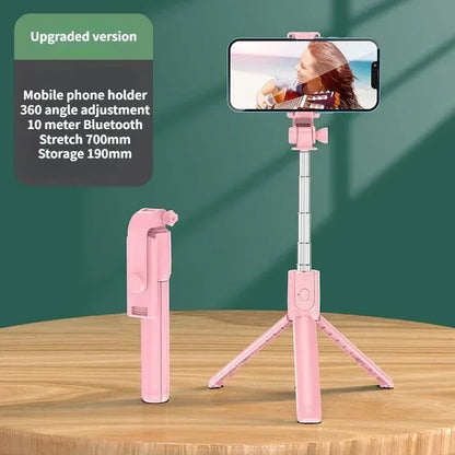 3-in-1 Bluetooth Tripod, Selfie Stick & Ring Light for Streamers