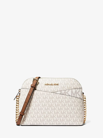 Michael Kors Jet Set Travel Medium Dome Crossbody - Vanilla