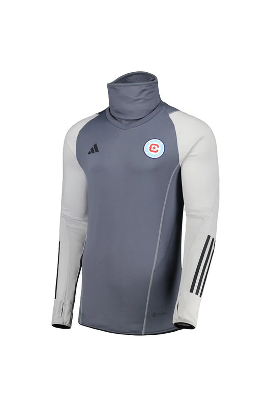 adidas Chicago Fire COLD.RDY Warm Raglan Top Gray