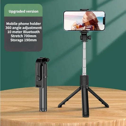 3-in-1 Bluetooth Tripod, Selfie Stick & Ring Light for Streamers