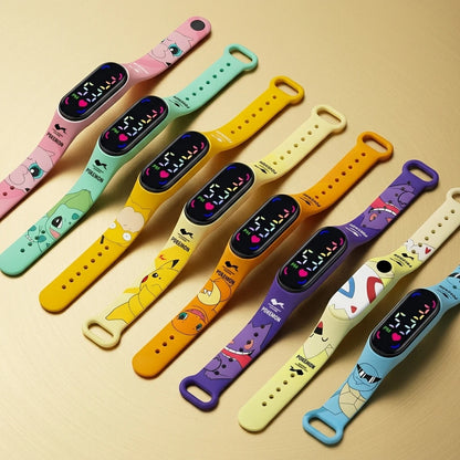 Anime-Style LED Wristwatch for Kids | Waterproof Character Watch