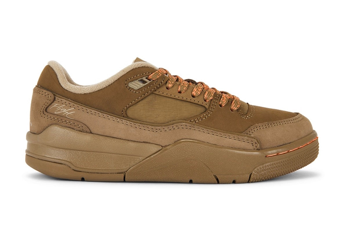 Jordan Flight Court SE Brown Kelp Khaki Wild Mango IB4414-300 Women's Size 8