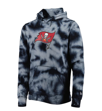 Tampa Bay Buccaneers New Era Team Tie-Dye Pullover Hoodie - Black - L