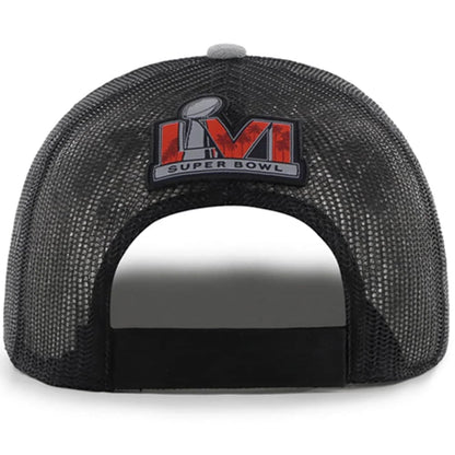Los Angeles Rams '47 Super Bowl LVI Bound Aperture Trucker Hat - Gray/Black