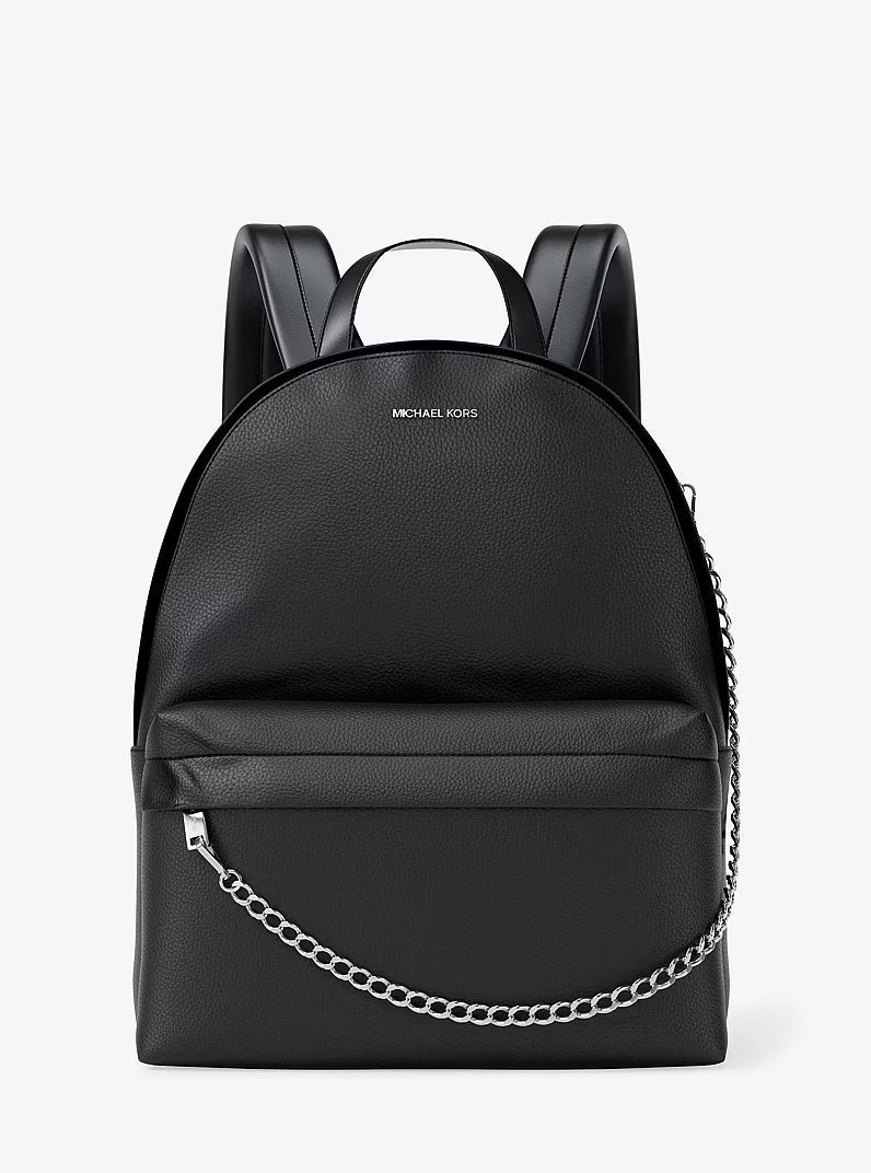 Michael Kors Slater Medium Backpack Black - actual item front