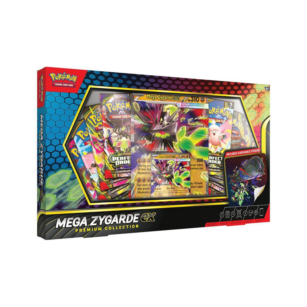 Pokémon TCG Mega Zygarde ex Premium Collection — factory sealed box front