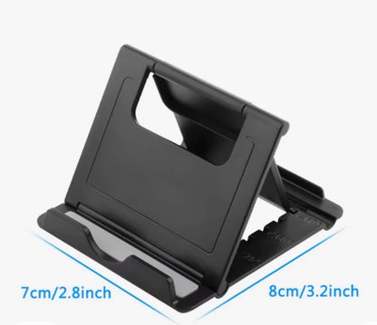 Adjustable trading card display stand in blue — front view
