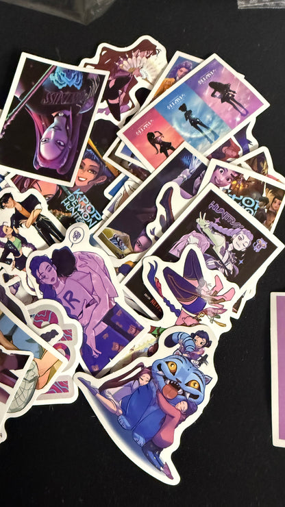 Themed Sticker Packs — Kirby, Stranger Things, K-Pop Demon Hunters & Band Logos