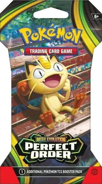 Pokémon TCG Mega Evolution Perfect Order Sleeved Booster Pack — Sealed