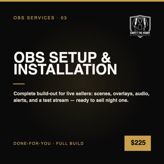 OBS Setup & Installation Service for Live Sellers