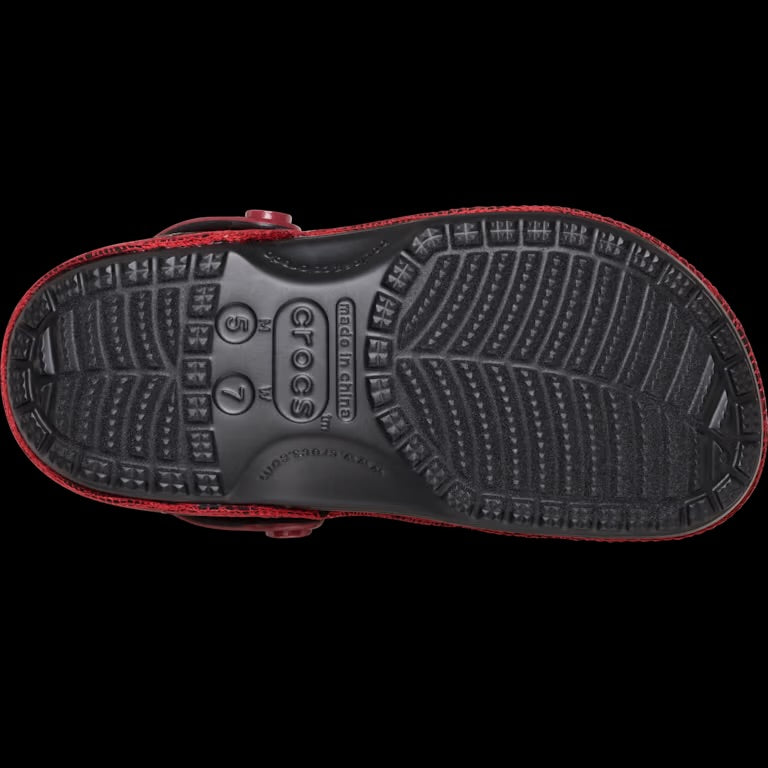 Crocs Spider-Man Neo Classic Clog M5 W7 outsole view