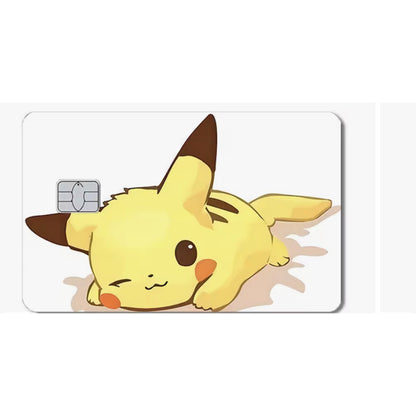 Anime-style card skin design 2 — matte PVC waterproof bank card decal