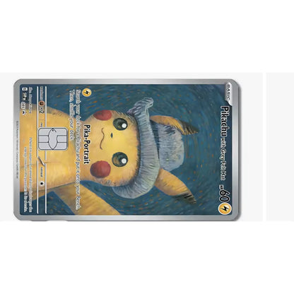 Anime-style card skin design 1 — matte PVC waterproof bank card decal