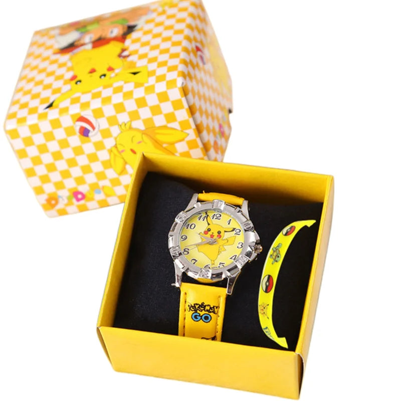 Anime-Style Silicone Watch & Bracelet Set | Kids Gift 2-Piece