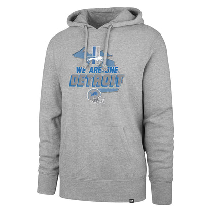Detroit Lions '47 We Are One Pullover Hoodie - Gray