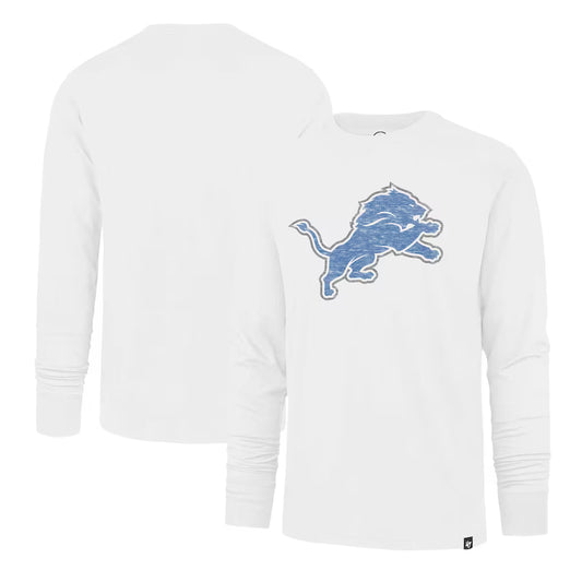 Detroit Lions '47 Premier Franklin Long Sleeve T-Shirt - White - 2XL
