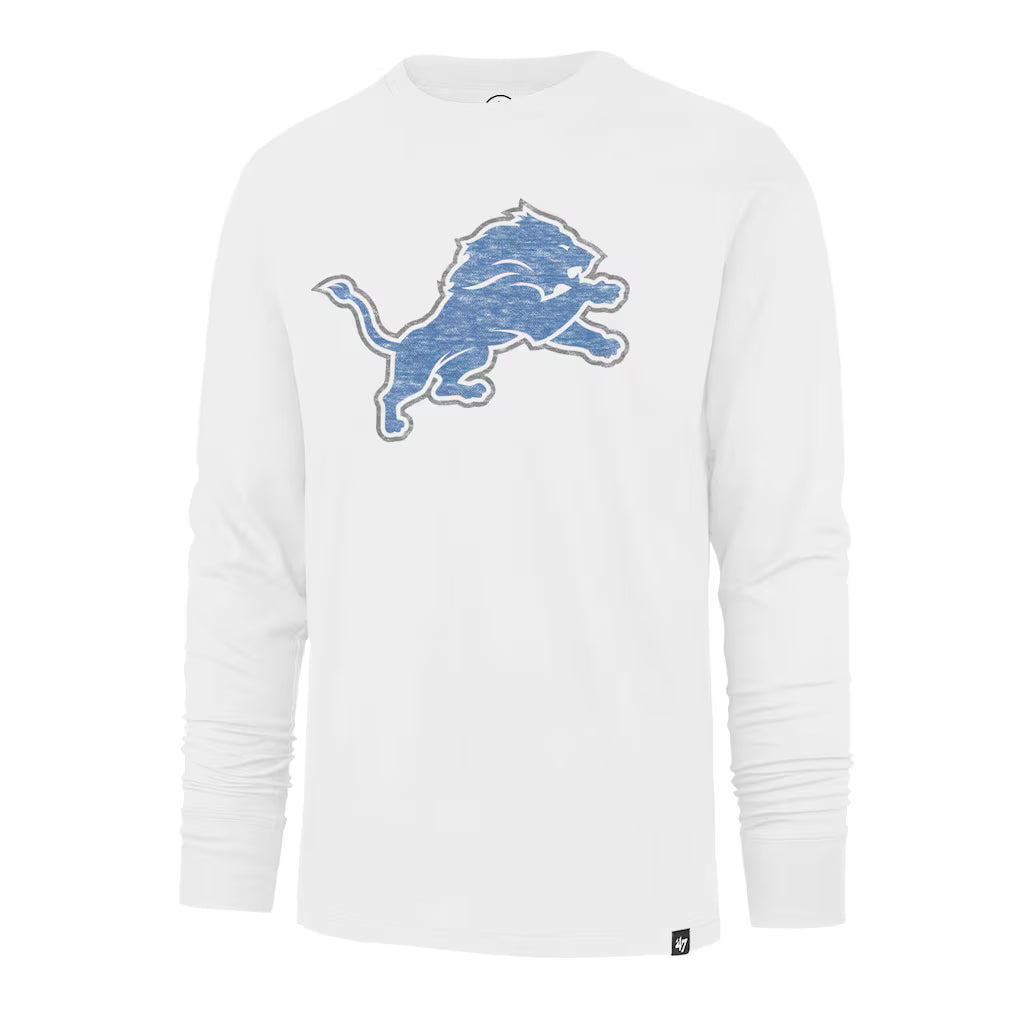 Detroit Lions '47 Premier Franklin Long Sleeve T-Shirt - White - 2XL