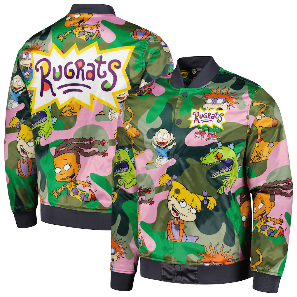 Rugrats Freeze Max Satin Full-Snap Jacket - Camo - M