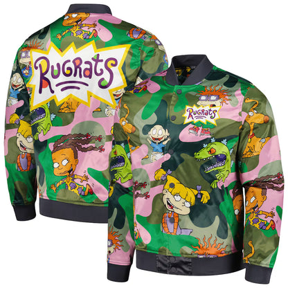Rugrats Freeze Max Satin Full-Snap Jacket - Camo - M