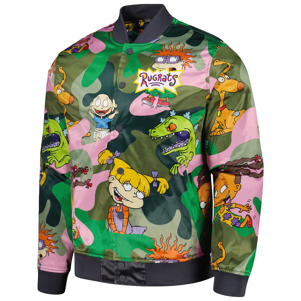 Rugrats Freeze Max Satin Full-Snap Jacket - Camo - M
