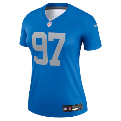 Aidan Hutchinson Detroit Lions Nike Women's Legend Top - Blue