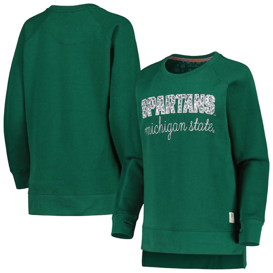 Michigan State Pressbox Steamboat Sweatshirt - Green - S