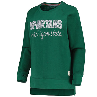 Michigan State Pressbox Steamboat Sweatshirt - Green - S
